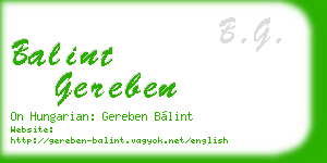 balint gereben business card